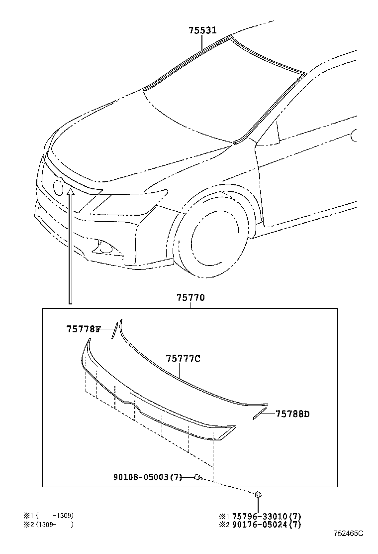 Moldura frontal