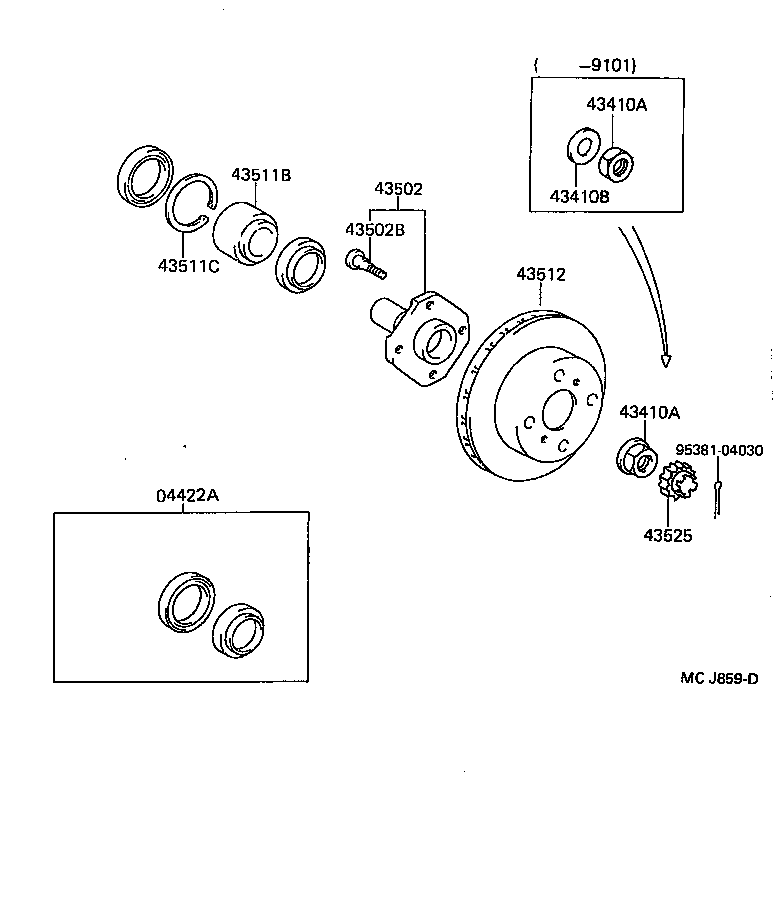 Front Axle Hub