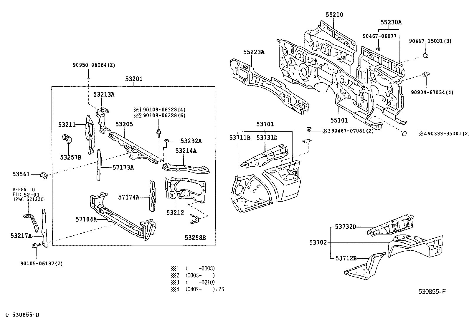 Panel de tablero del delantal del guardabarros delantero
