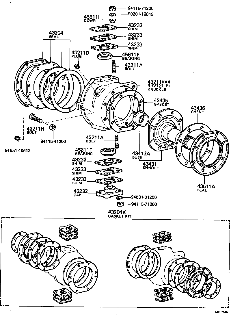 Front Axle Arm Steering Knuckle