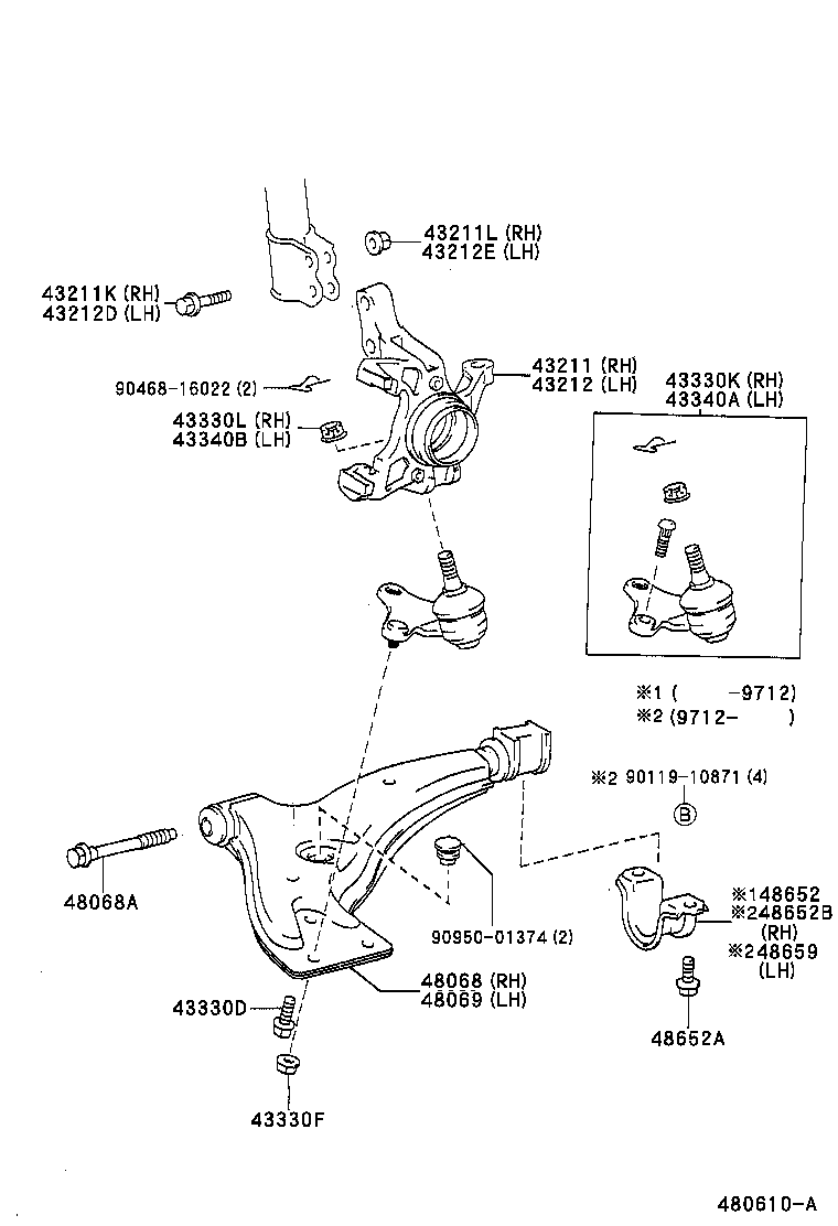 Front Axle Arm Steering Knuckle