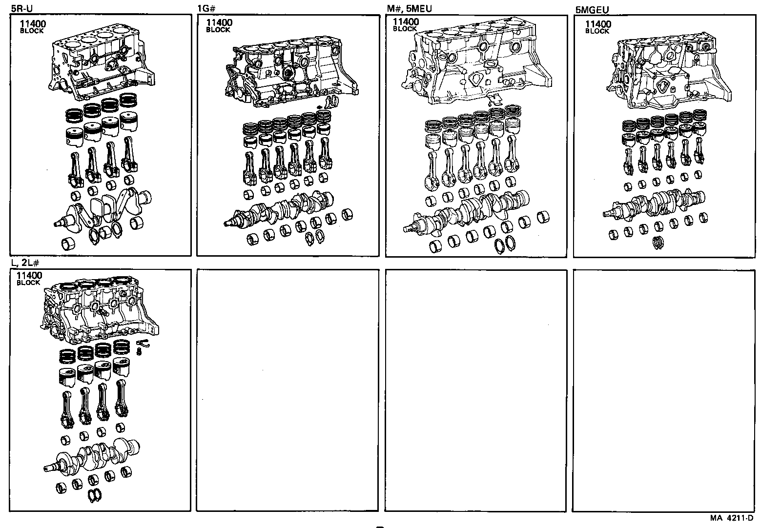 Conjunto de bloque corto