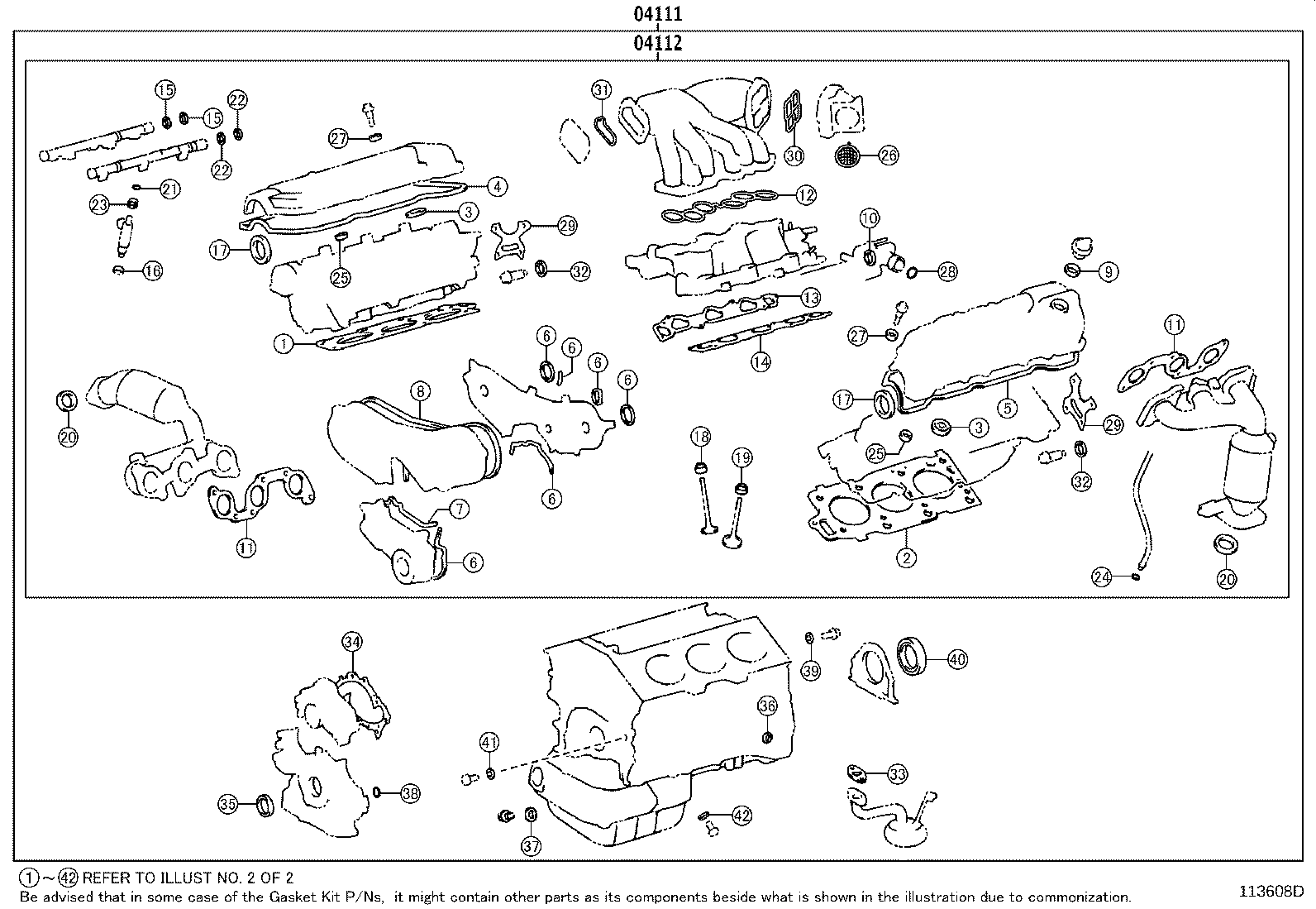 Kit de juntas de revisión del motor