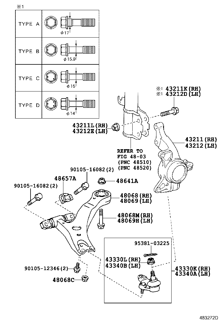 Front Axle Arm Steering Knuckle