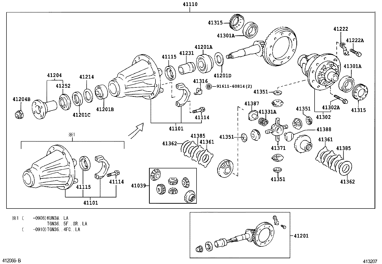 Rear Axle Housing Differential