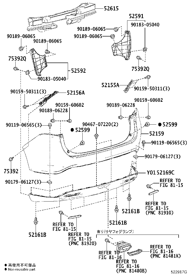 Rear Bumper & Bumper Stay