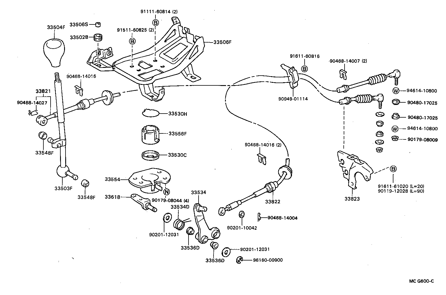Shift Lever & Retainer