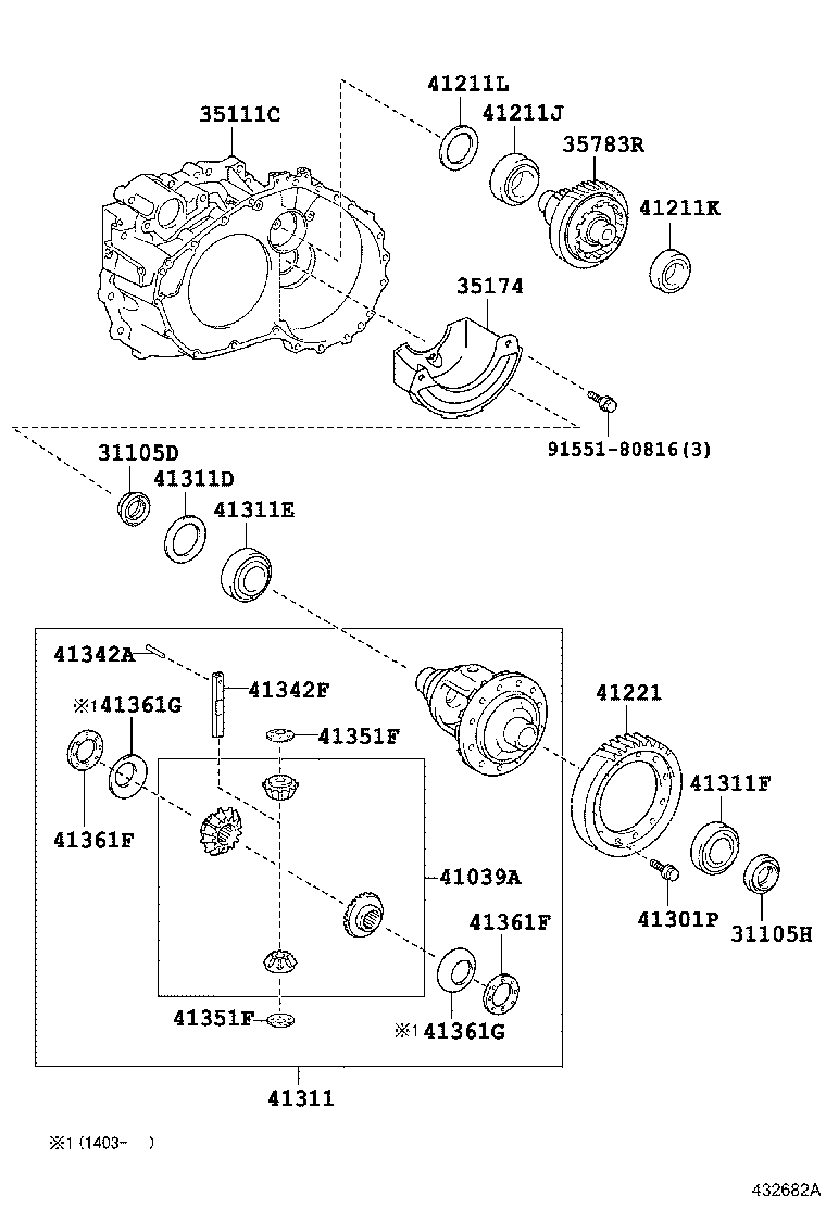 Front Axle Housing & Differential