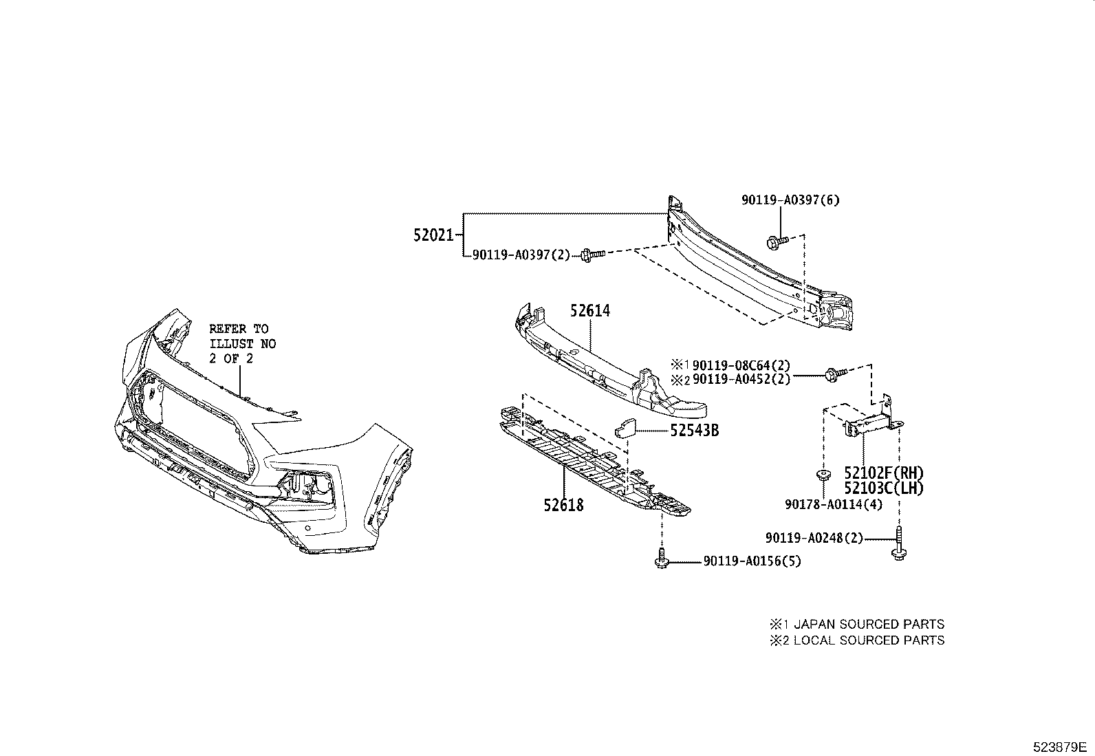 Front Bumper Bumper Stay