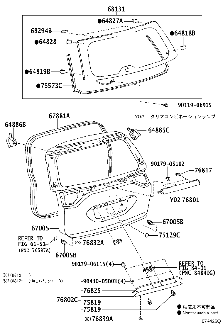 Back Door Panel Glass