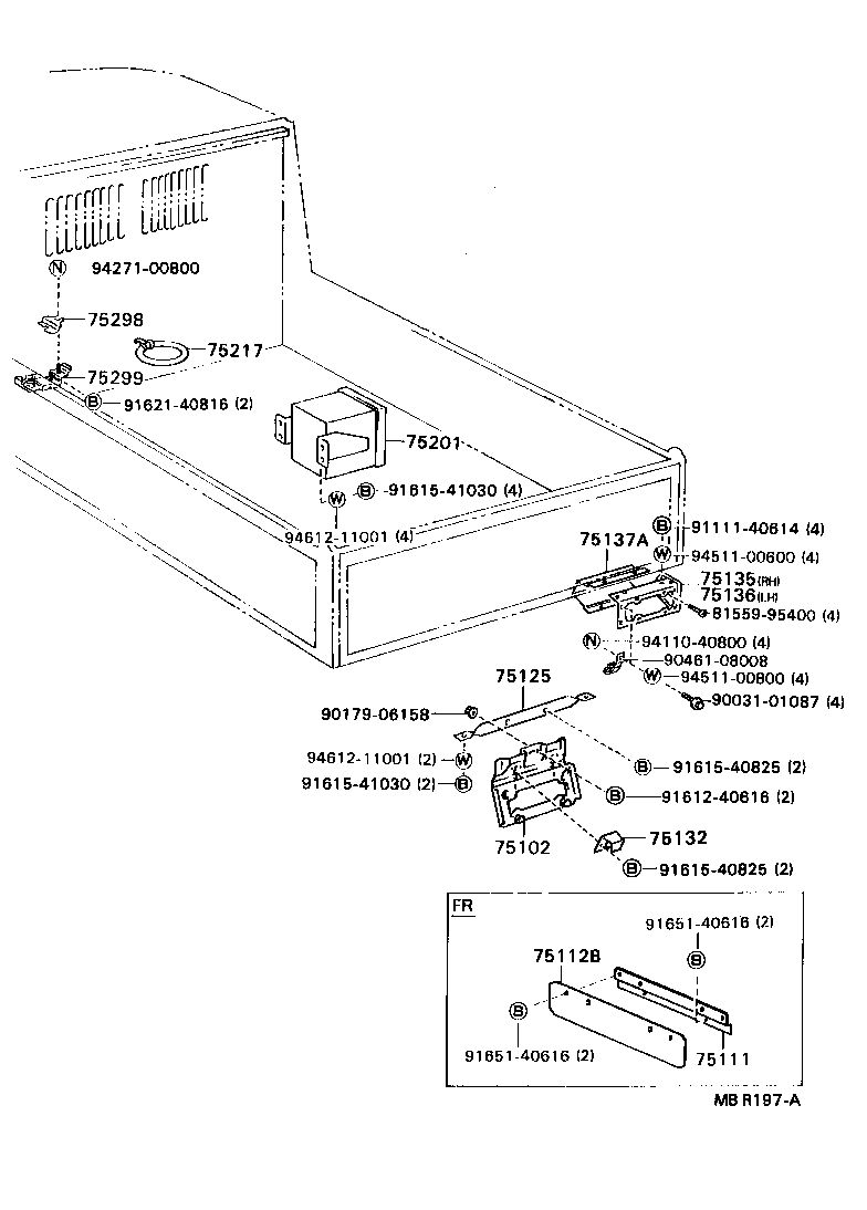 Soporte de placa de matrícula de caja de herramientas