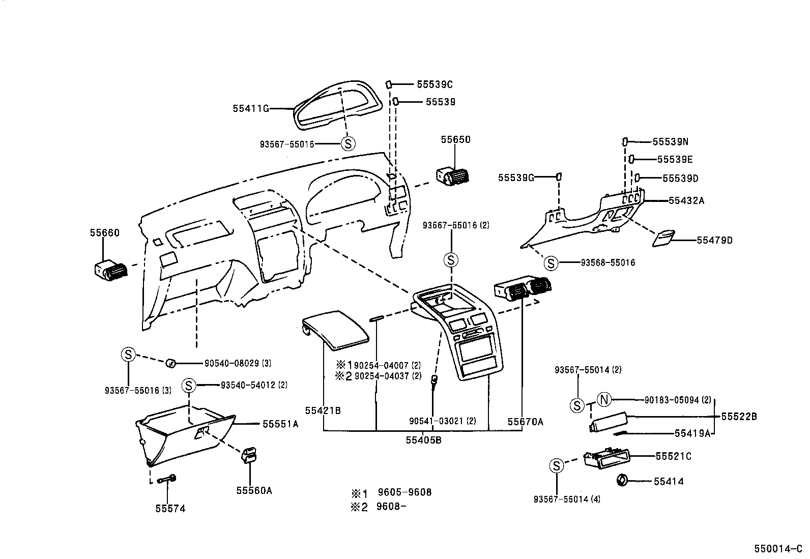 Instrument Panel Glove Compartment
