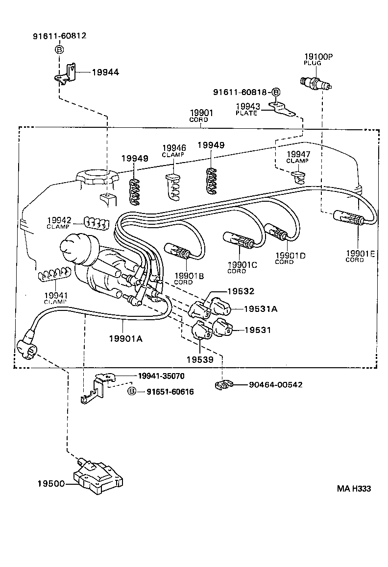 Ignition Coil Spark Plug Glow Plug