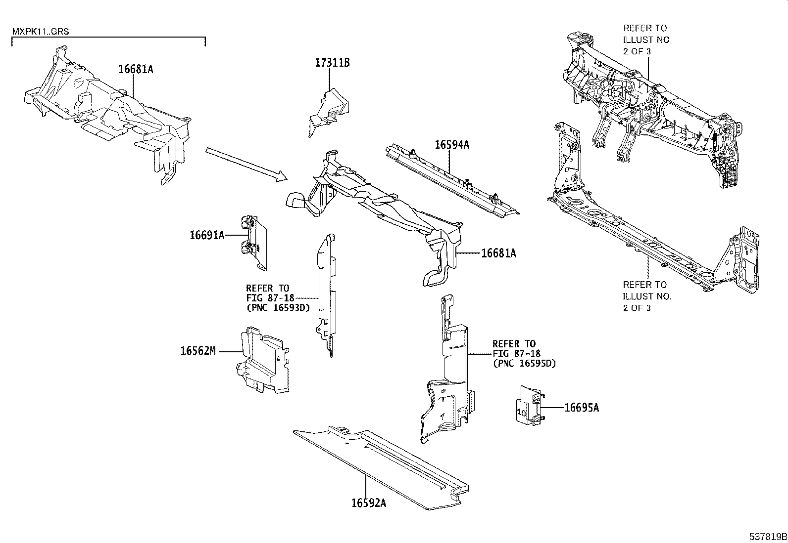 Front Fender Apron Dash Panel