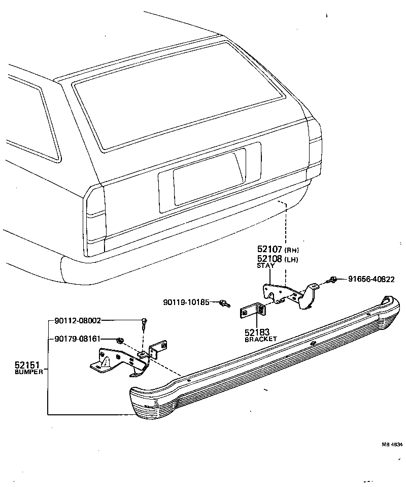 Rear Bumper & Bumper Stay