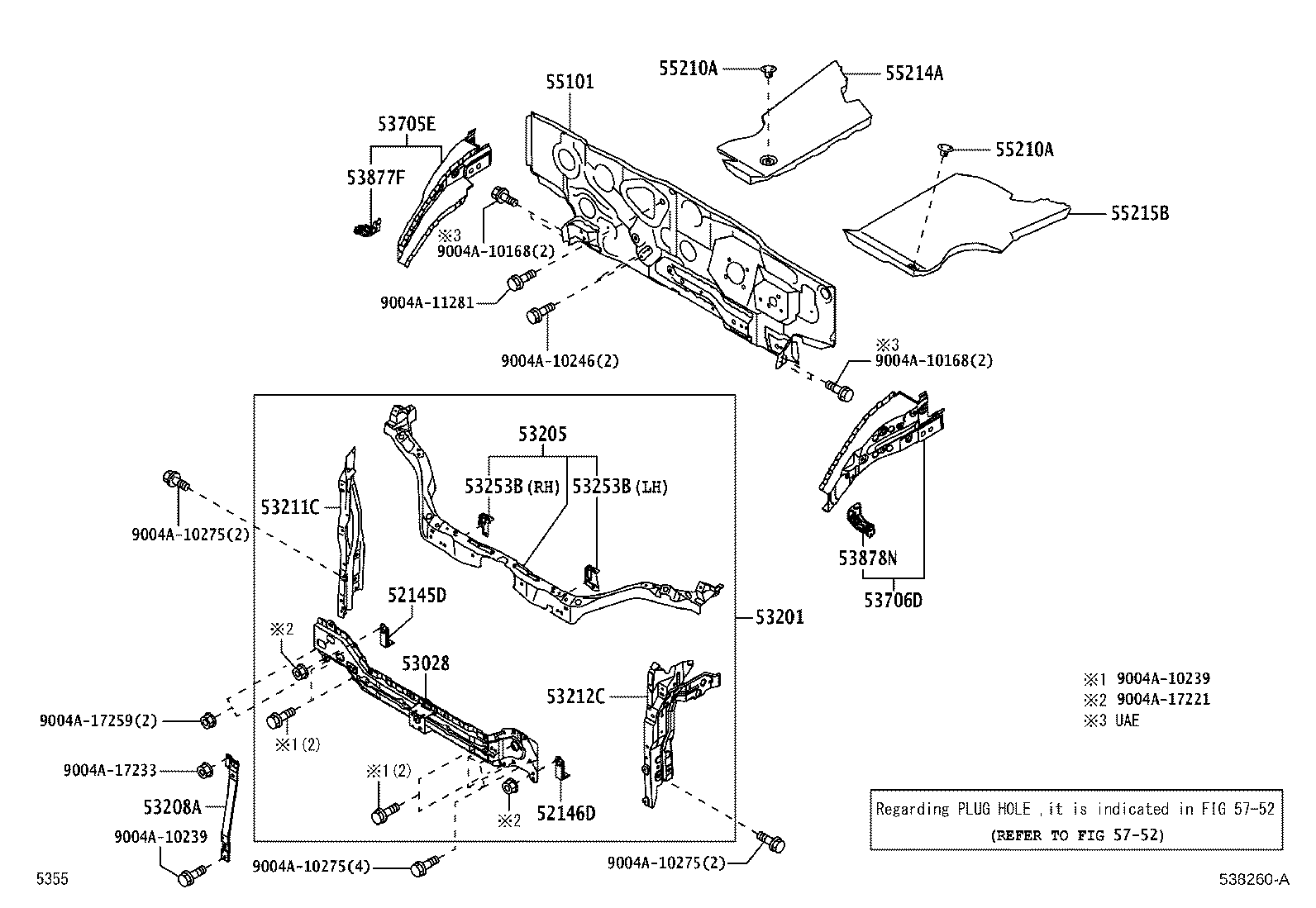 Front Fender Apron Dash Panel