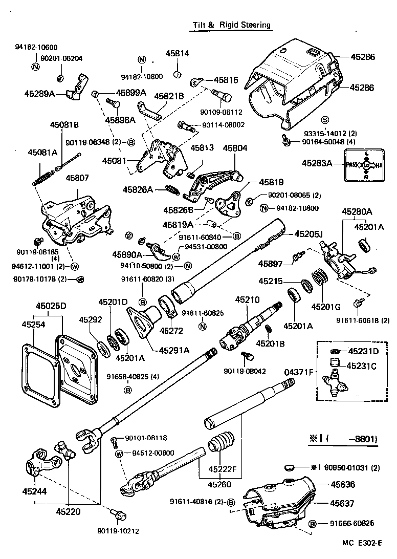 Steering Column & Shaft