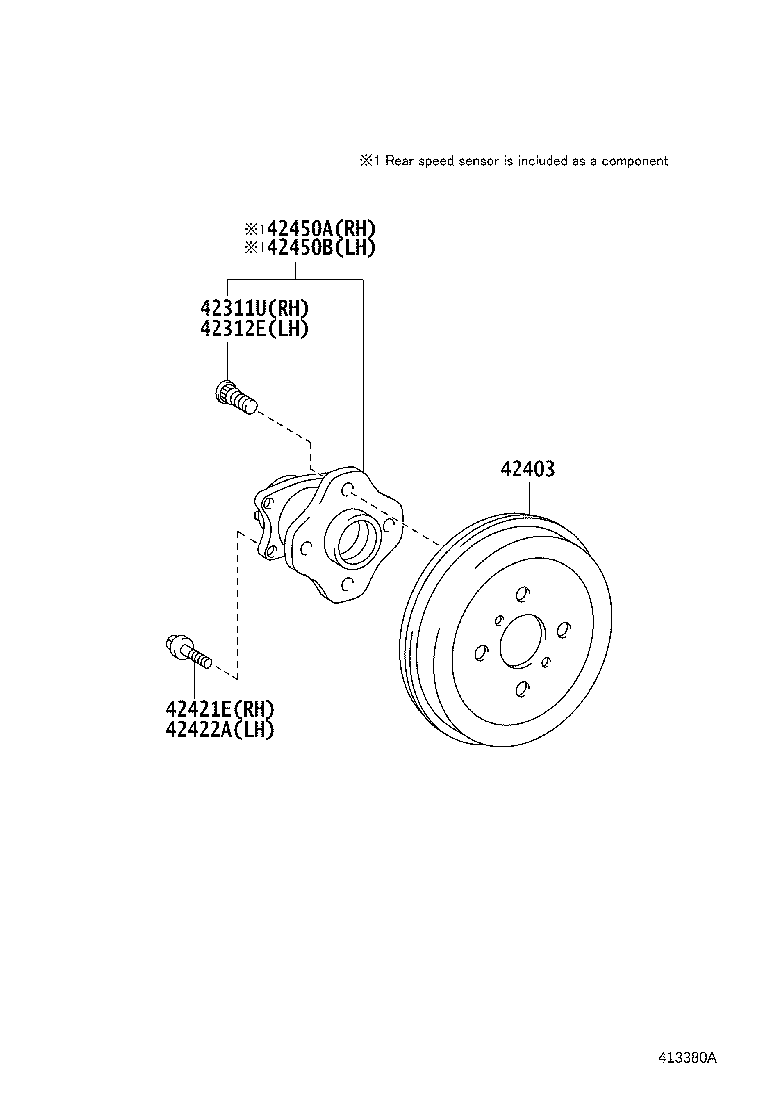 Rear Axle Shaft Hub