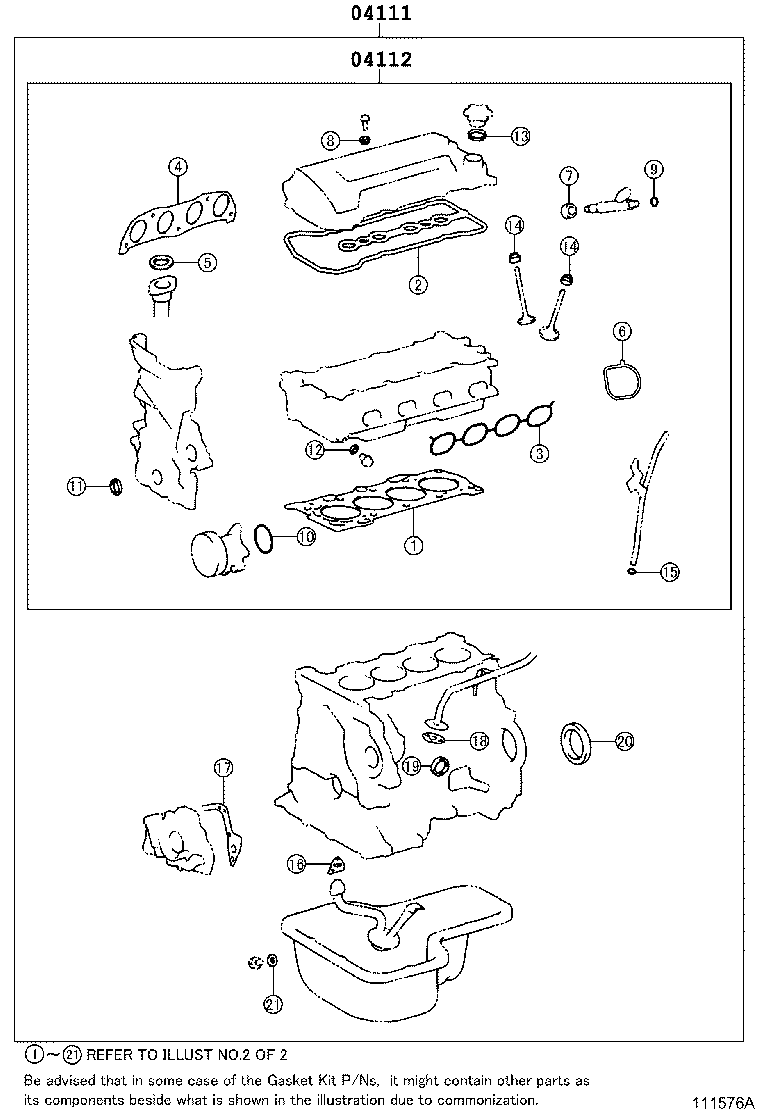 Engine Overhaul Gasket Kit