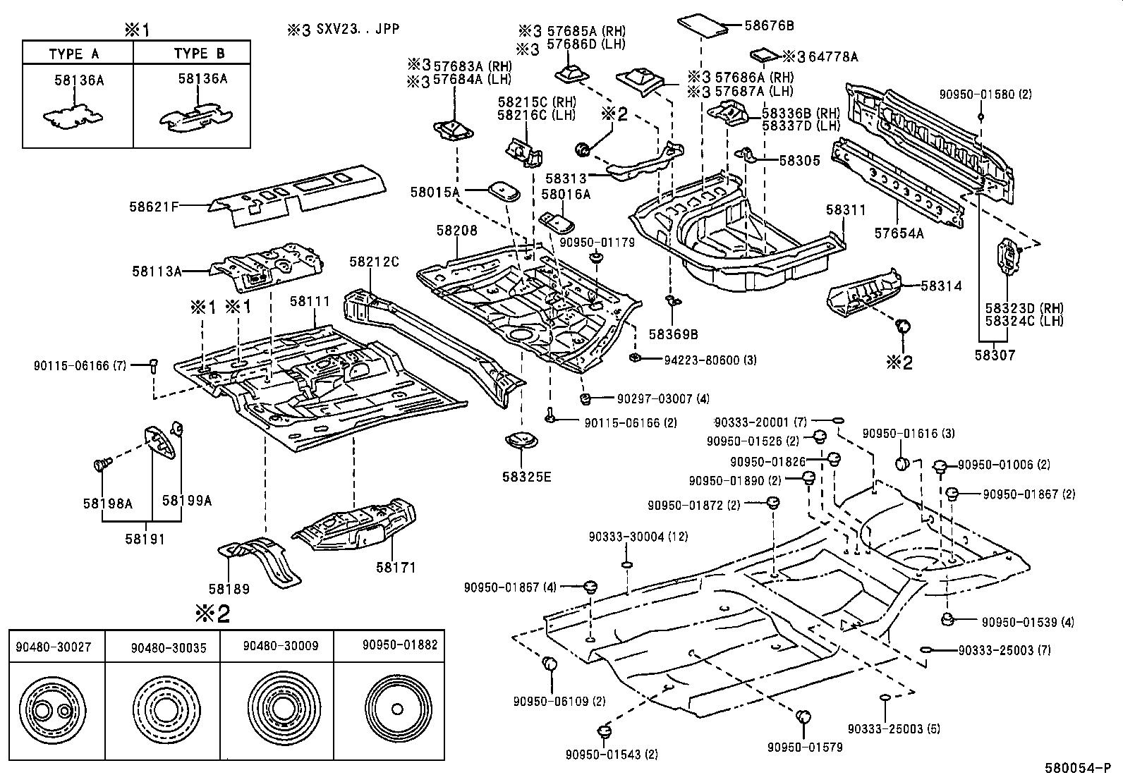 Floor Pan & Lower Back Panel