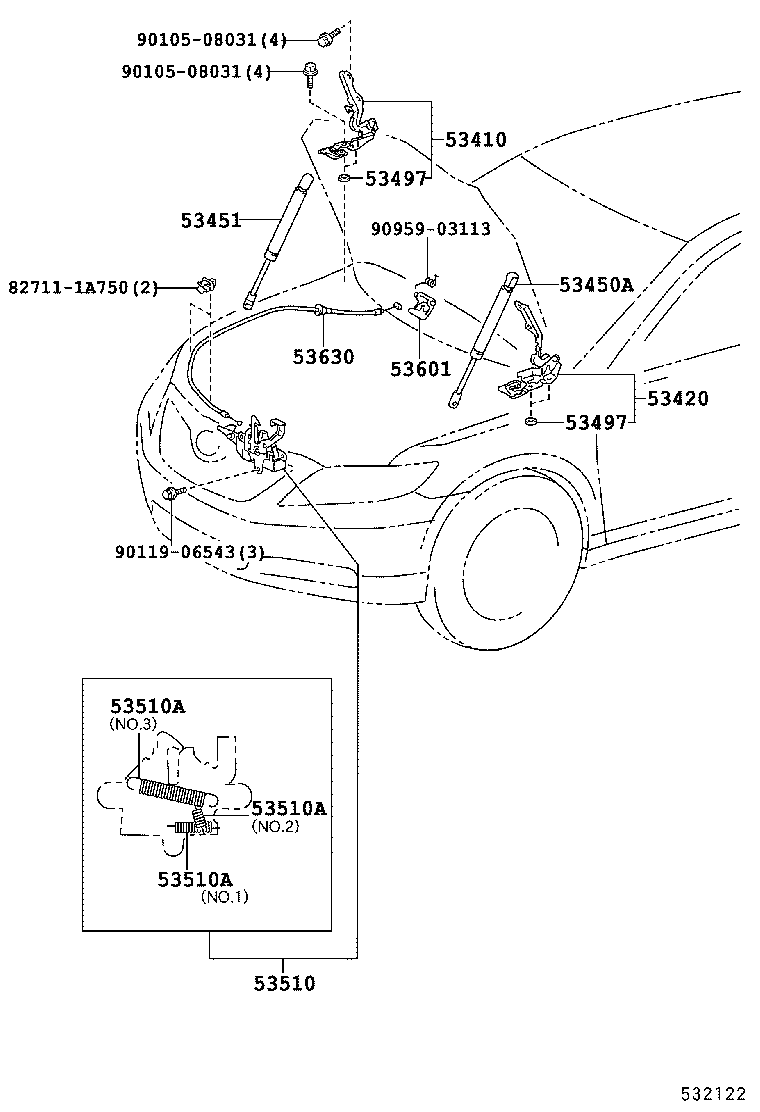 Hood Lock & Hinge