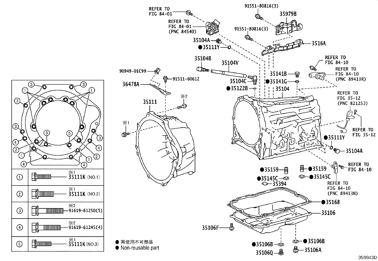 Transmission Case & Oil Pan