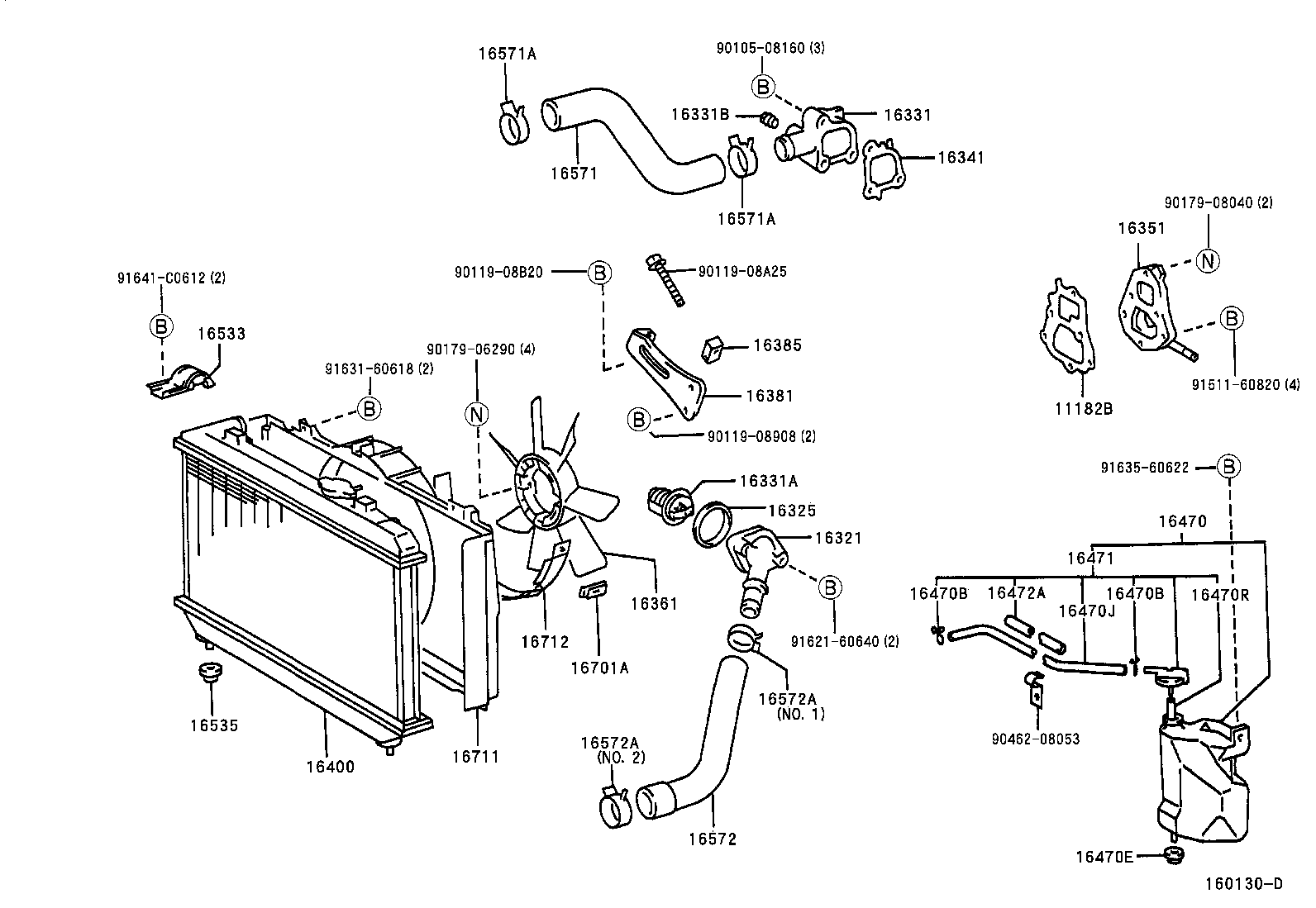 Radiator Water Outlet