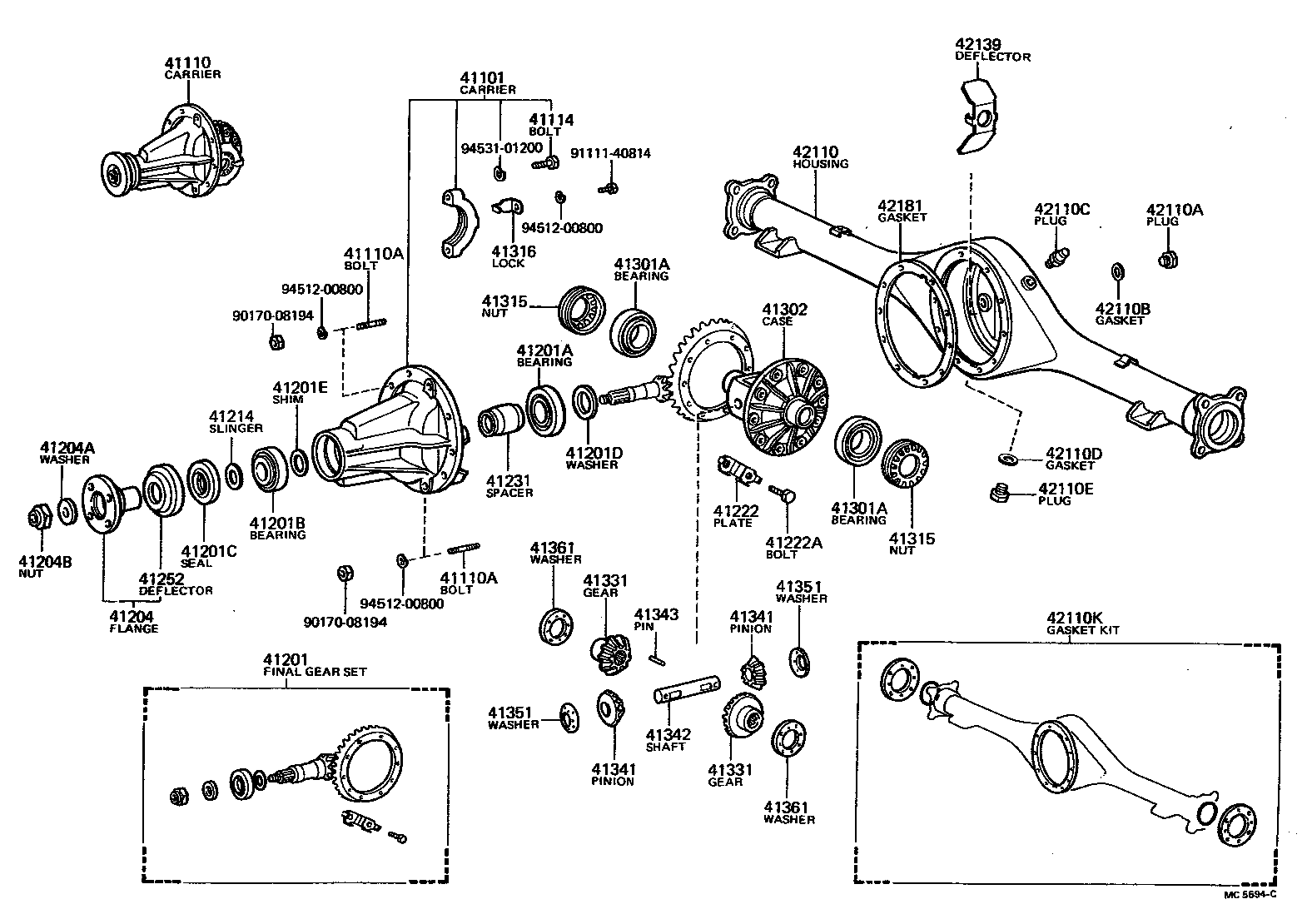 Rear Axle Housing Differential