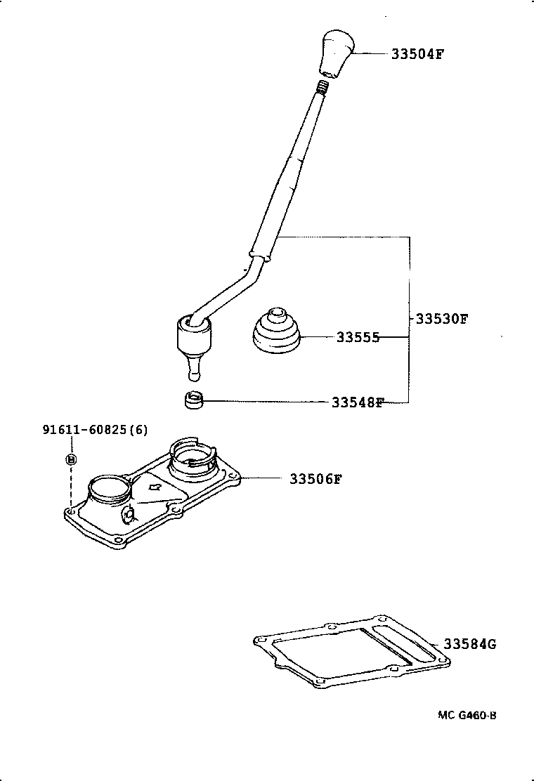 Shift Lever & Retainer