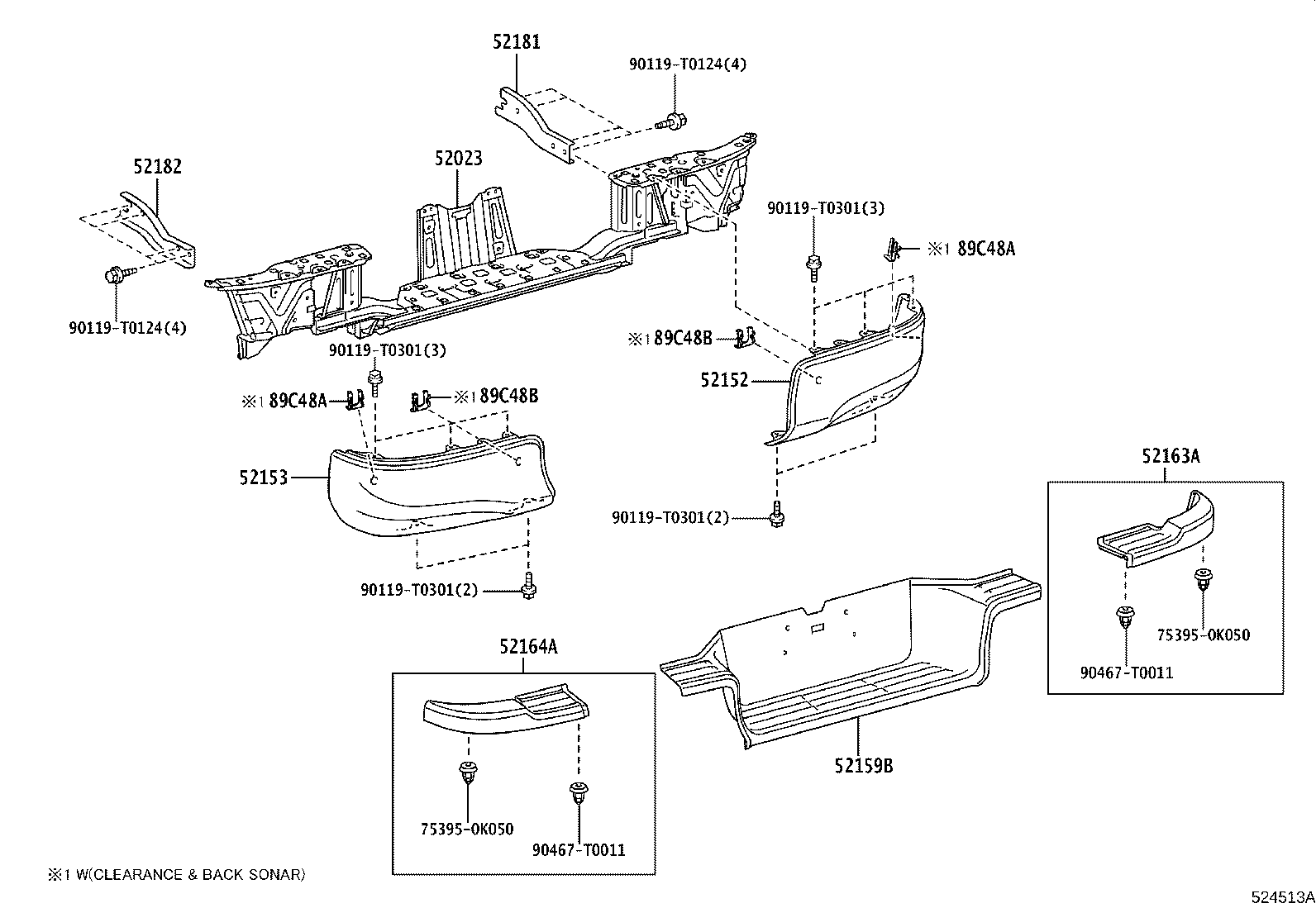 Rear Bumper & Bumper Stay