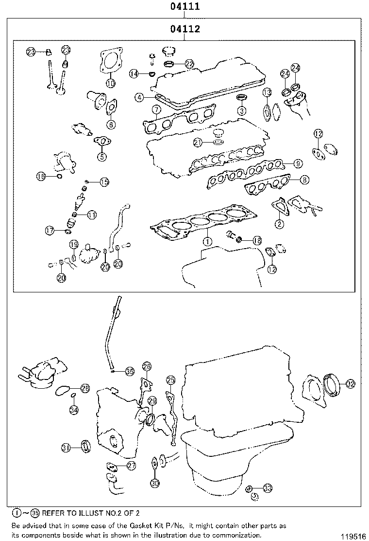 Engine Overhaul Gasket Kit