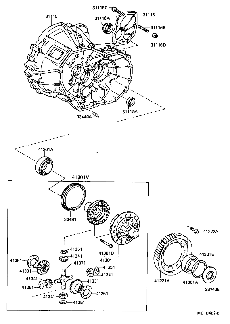 Rear Axle Housing Differential