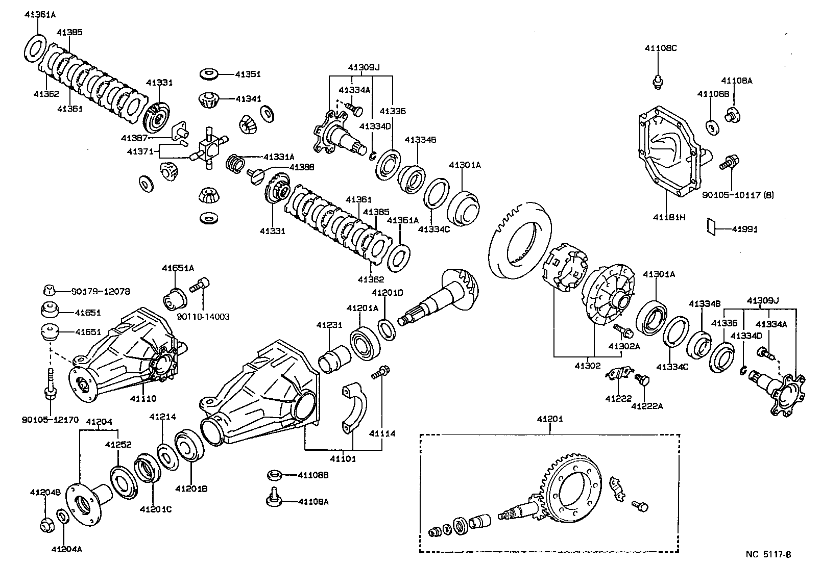 Rear Axle Housing Differential