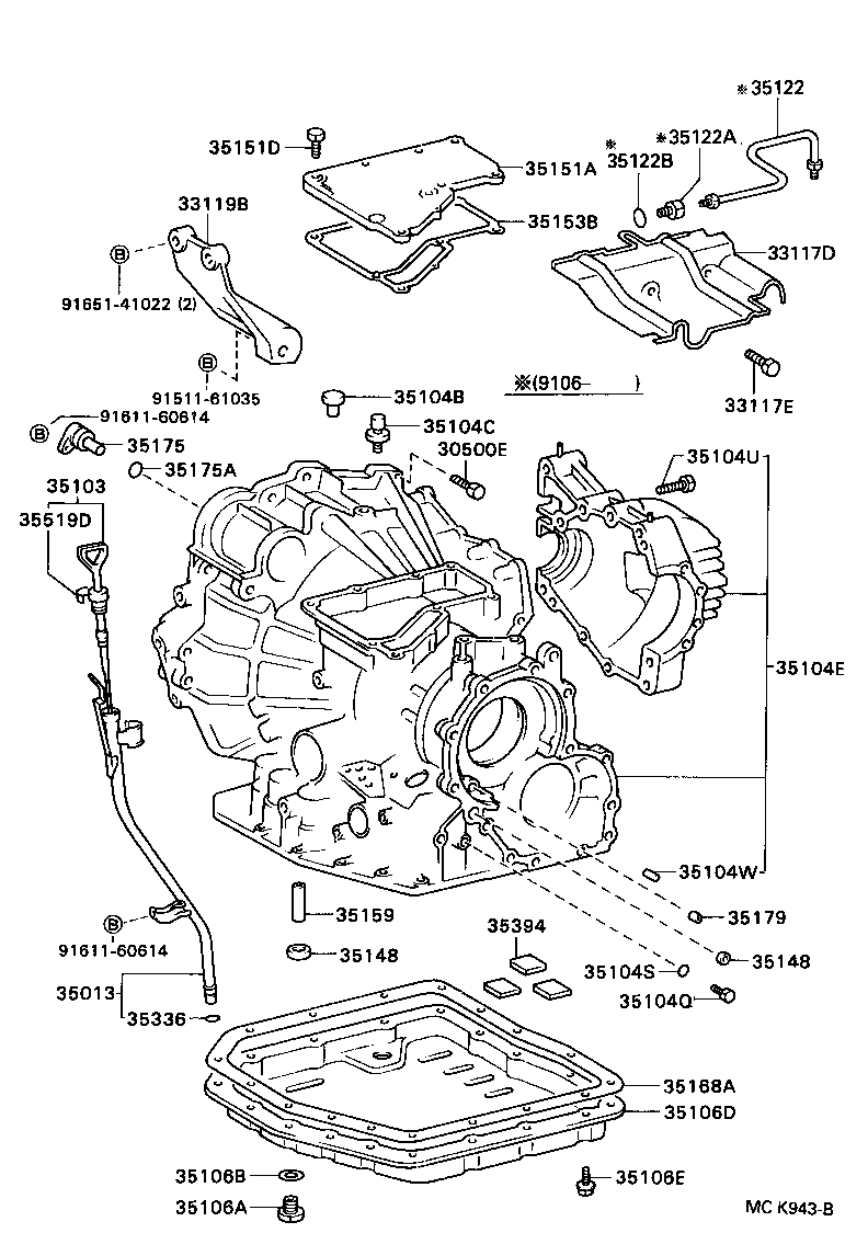 Transmission Case & Oil Pan