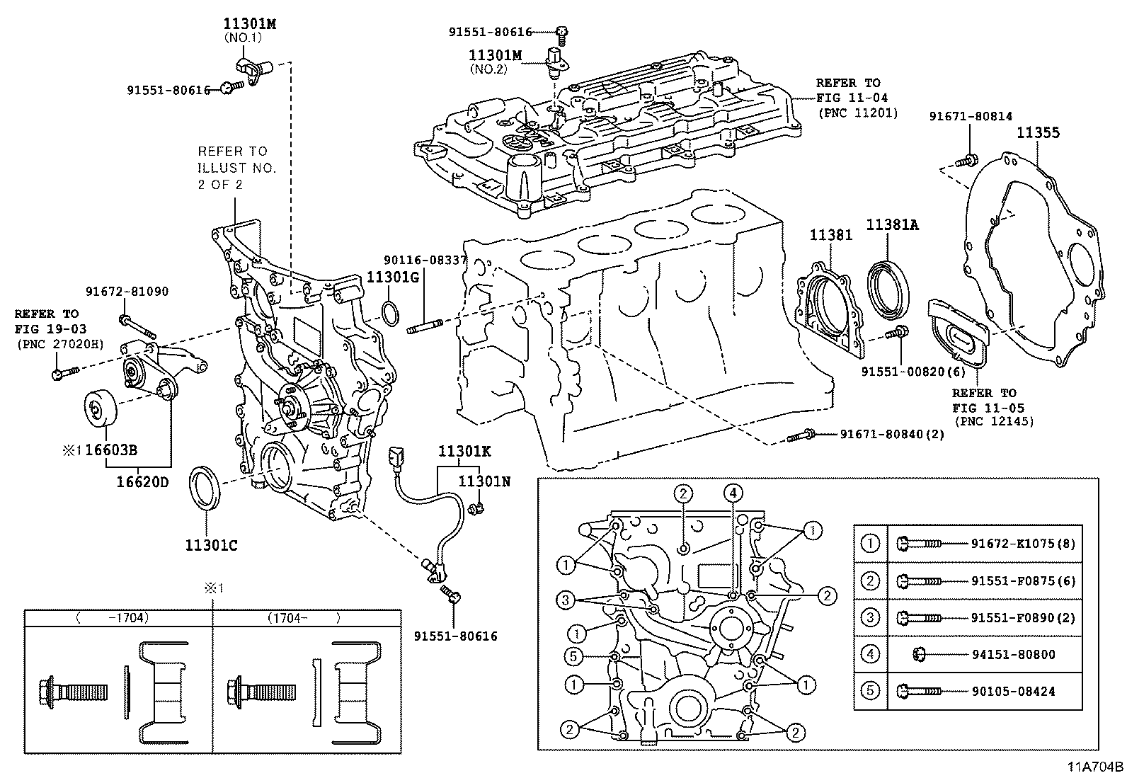 Timing Gear Cover & Rear End Plate
