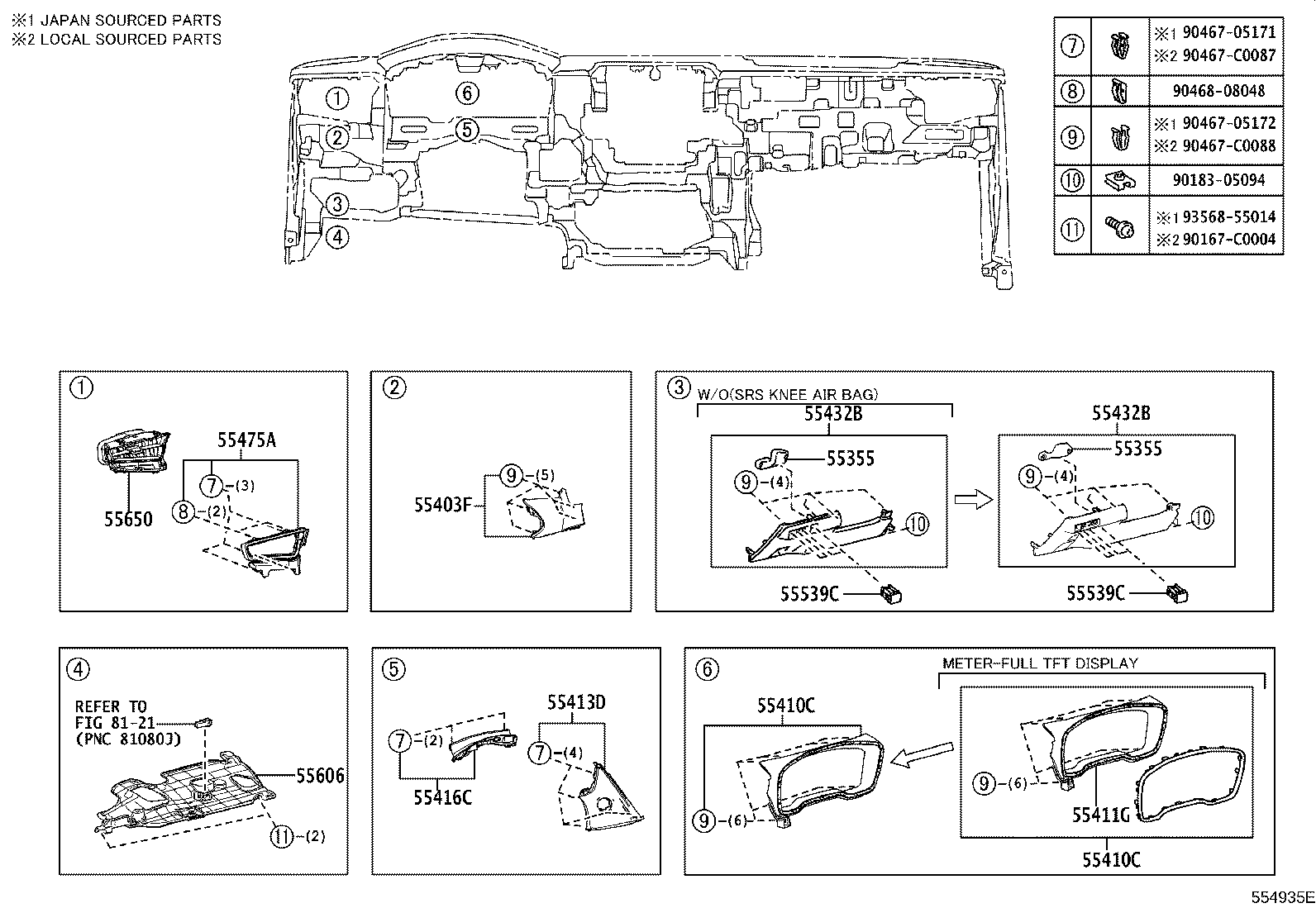 Instrument Panel Glove Compartment