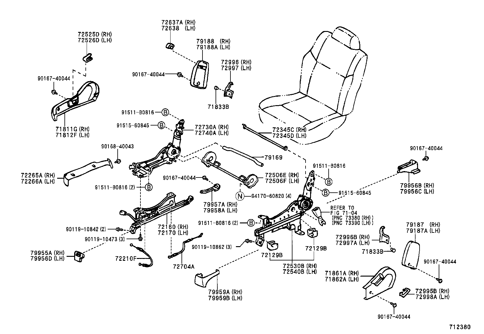 Rear Seat & Seat Track
