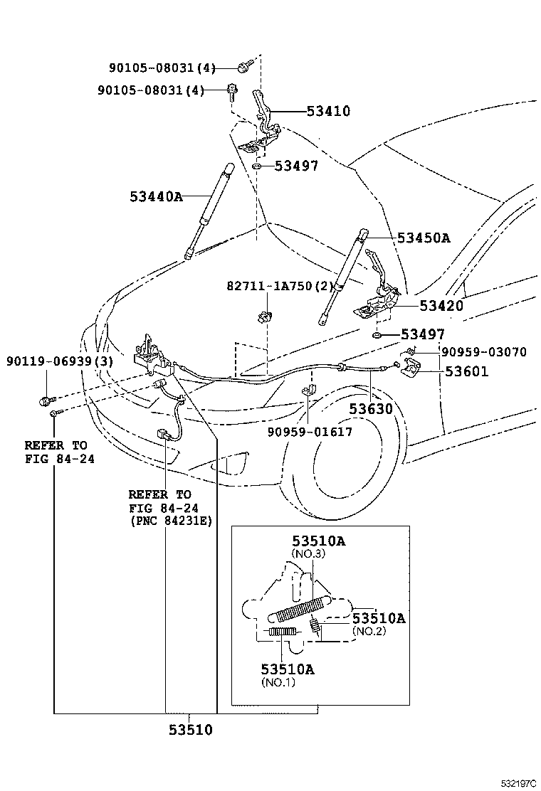 Hood Lock & Hinge