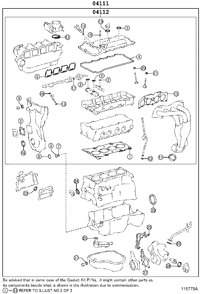 Engine Overhaul Gasket Kit