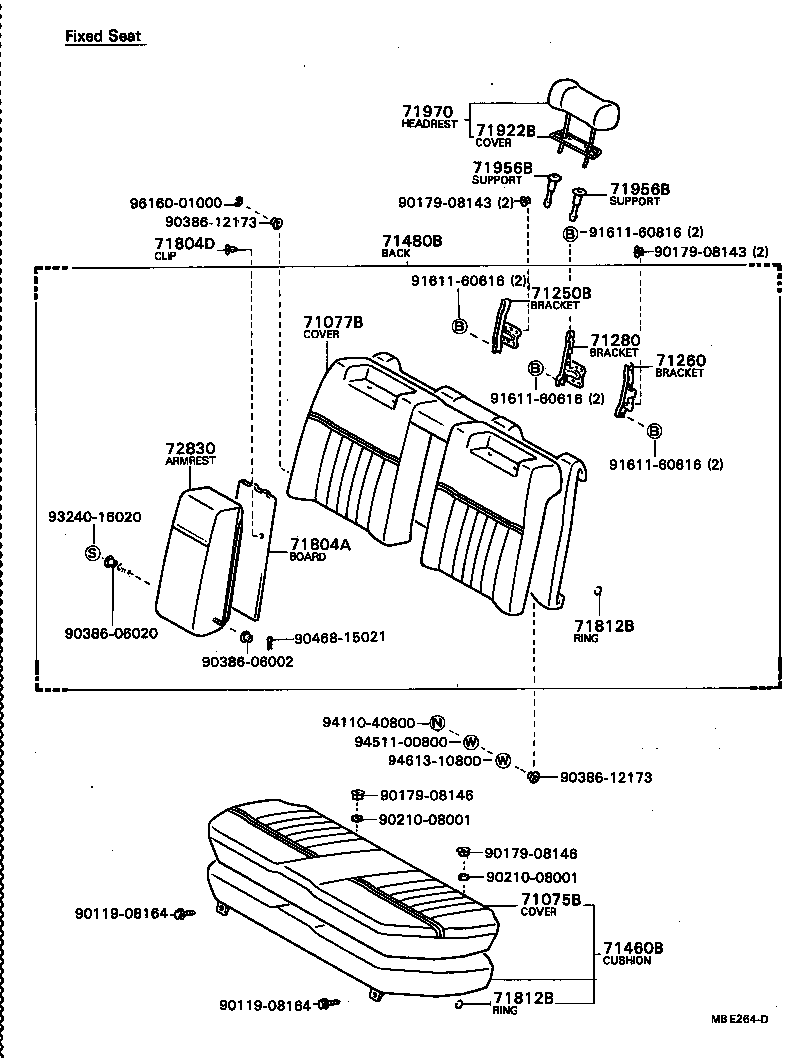 Rear Seat & Seat Track