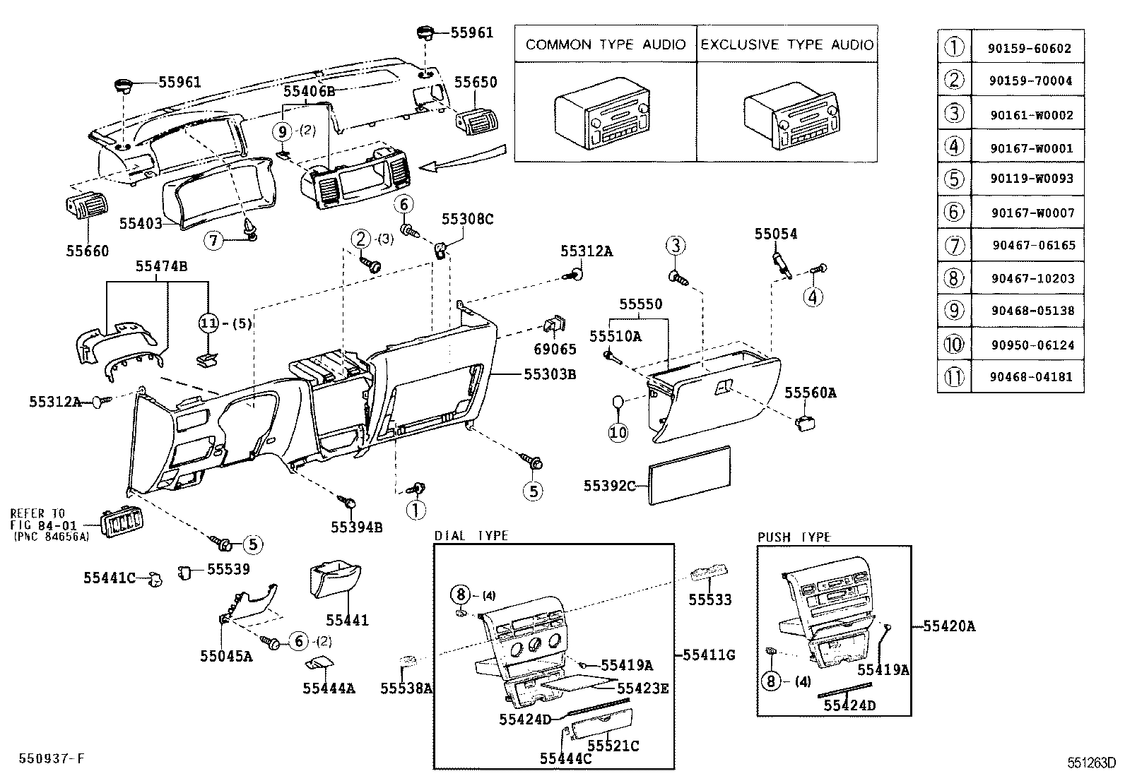 Instrument Panel Glove Compartment