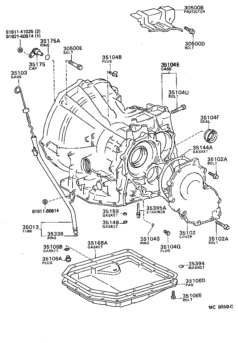 Transmission Case & Oil Pan