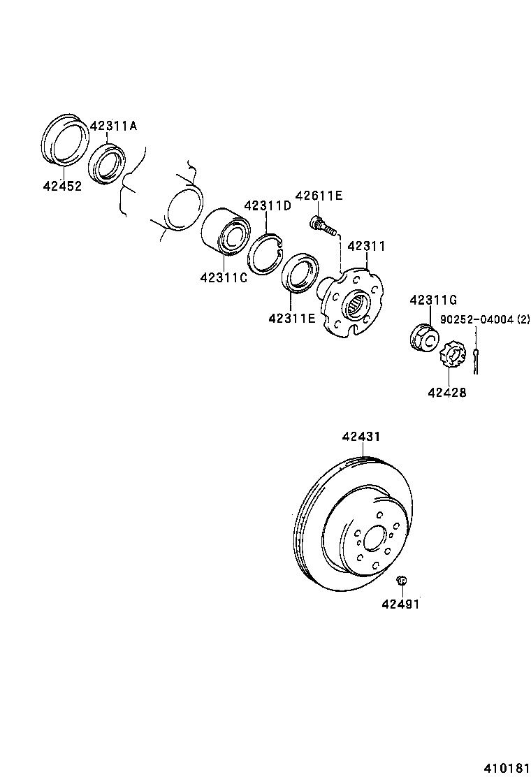 Rear Axle Shaft Hub