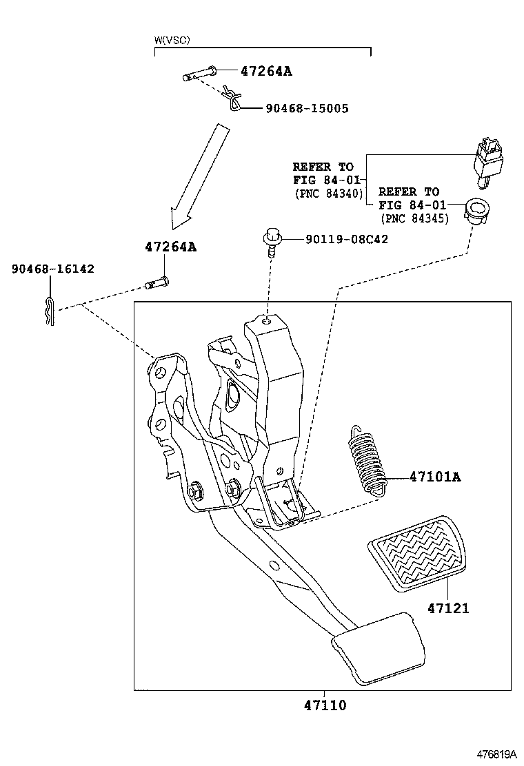 Brake Pedal & Bracket