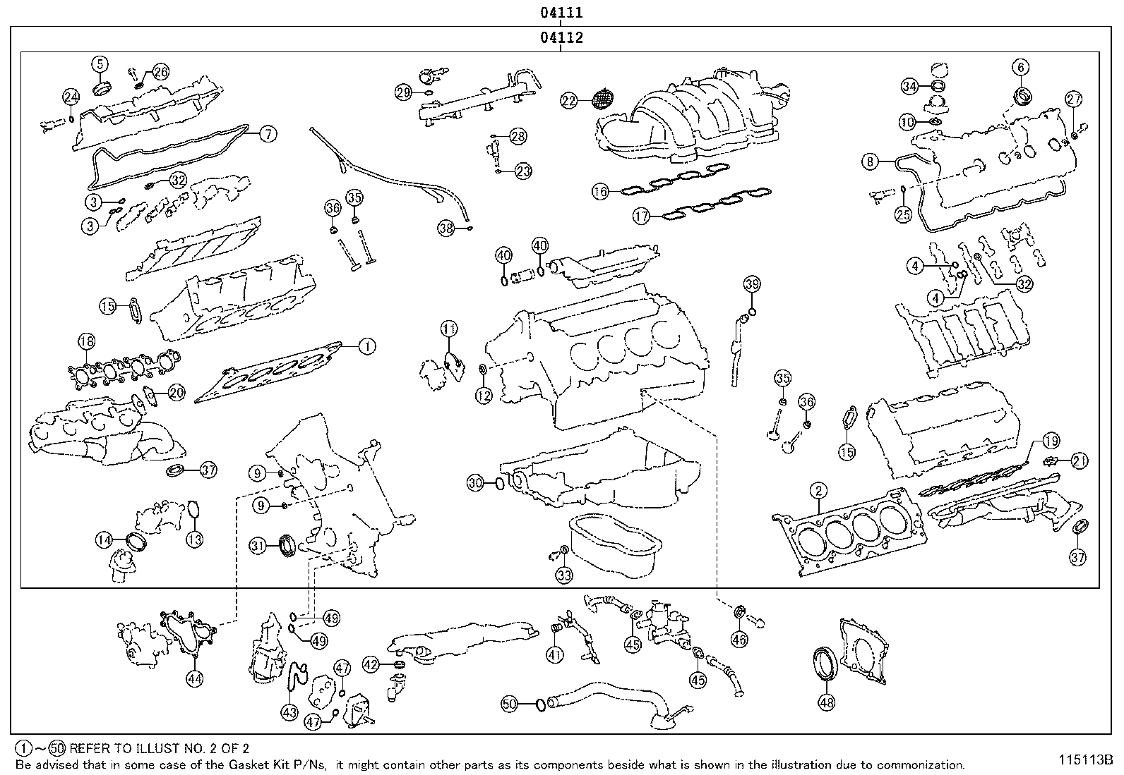 Engine Overhaul Gasket Kit