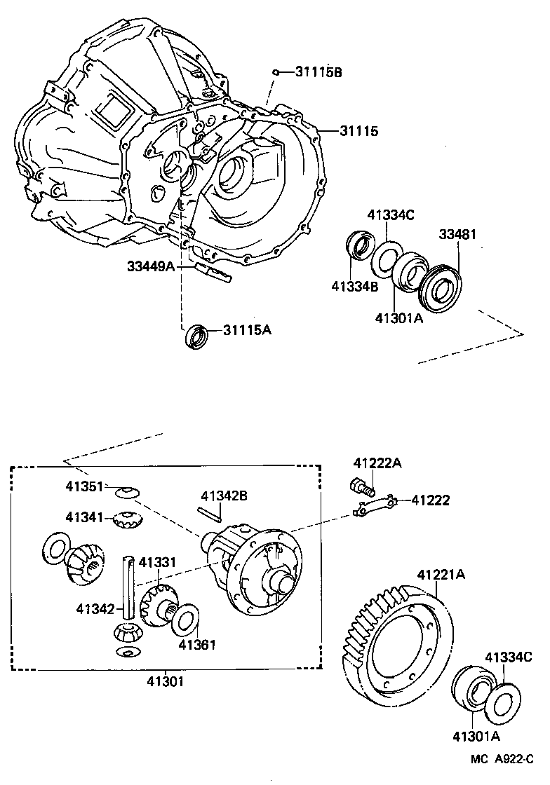 Rear Axle Housing Differential