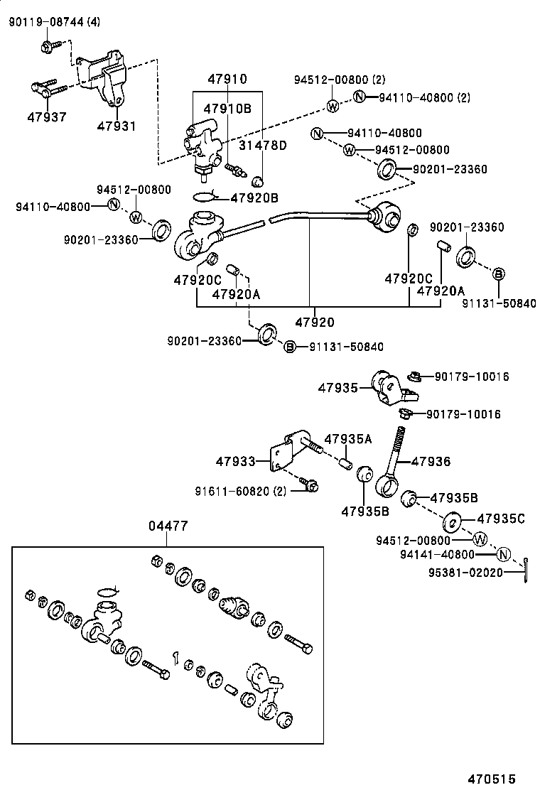 Abrazadera del tubo de freno