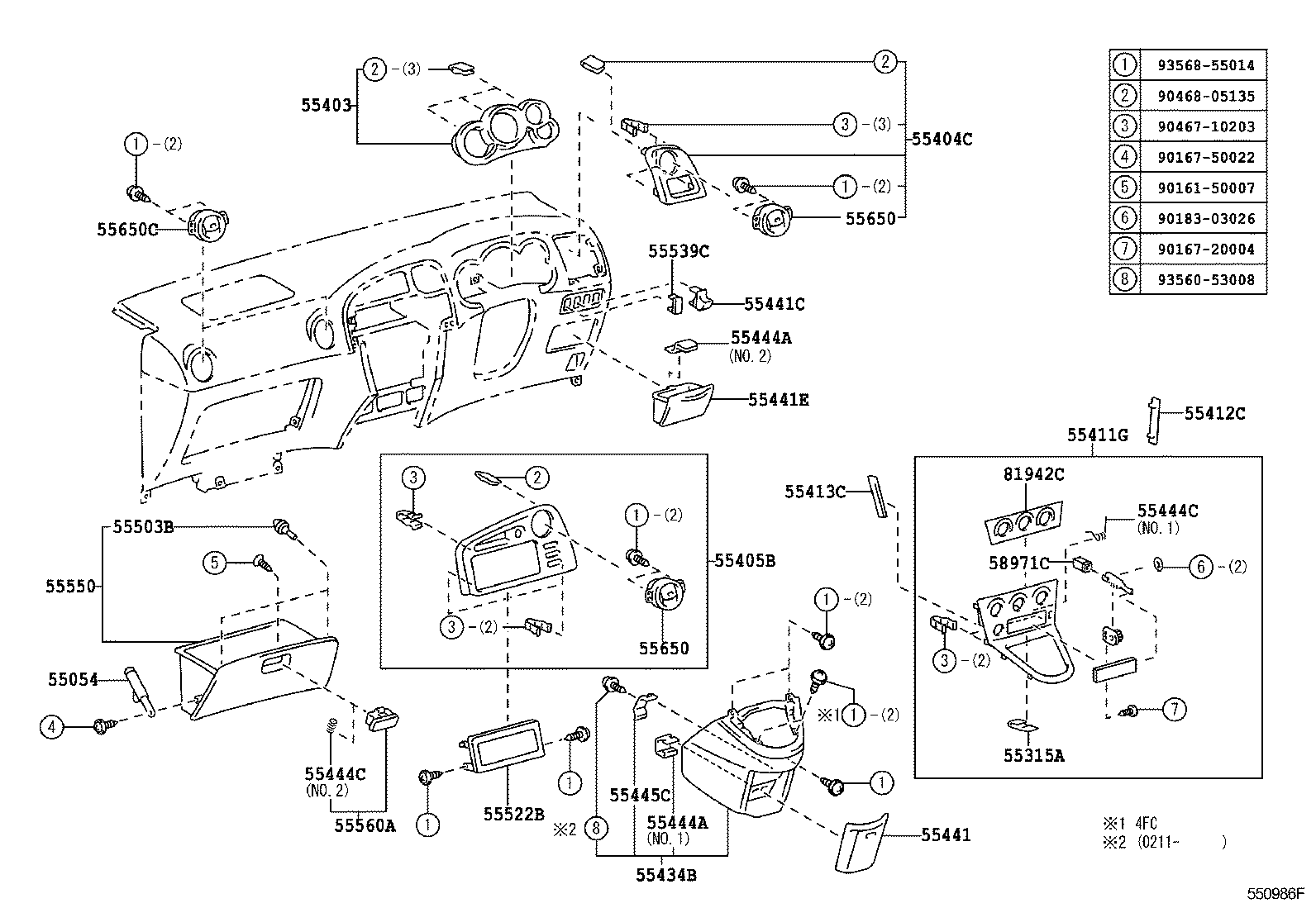 Instrument Panel Glove Compartment