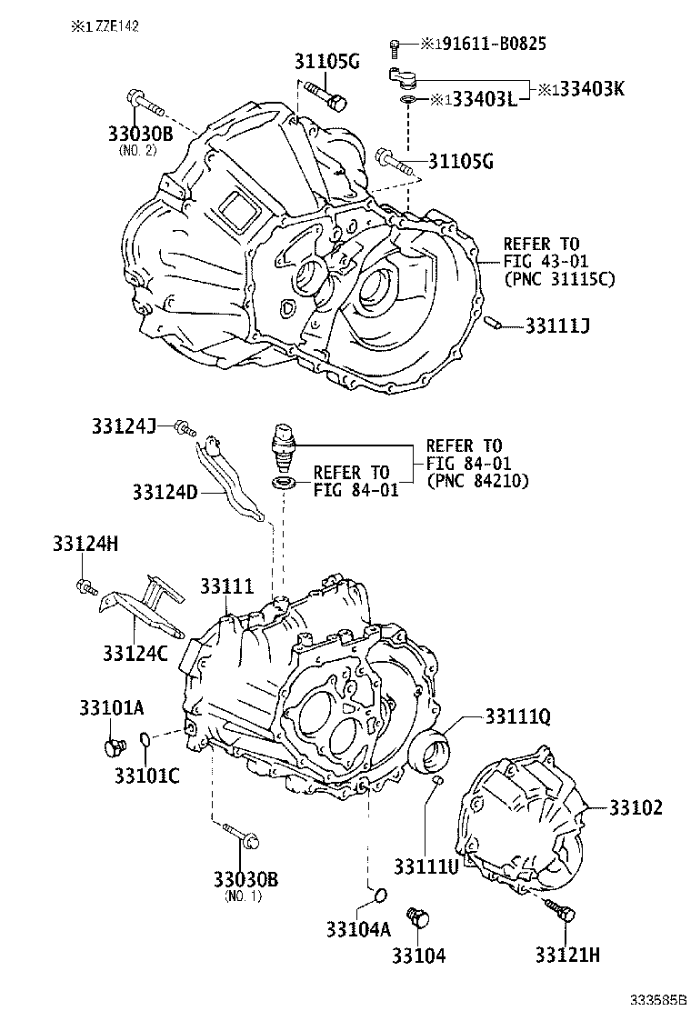 Clutch Housing + Transmission Case