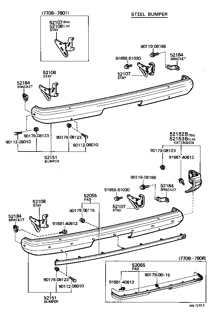 Rear Bumper & Bumper Stay